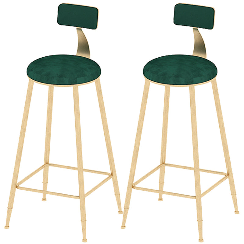 Industrial Counter and Bar Stool Armless Counter Height Stools for Bristol Gold Green 2 Piece Set Clearhalo 'Bar Furniture' 'Bar Stools' 'bar_stools' 'furn' 'furn_bar_stools' 'Furniture' 'Kitchen & Dining Furniture' 6961520
