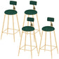 Industrial Counter and Bar Stool Armless Counter Height Stools for Bristol Gold Green 4 Piece Set Clearhalo 'Bar Furniture' 'Bar Stools' 'bar_stools' 'furn' 'furn_bar_stools' 'Furniture' 'Kitchen & Dining Furniture' 6961521