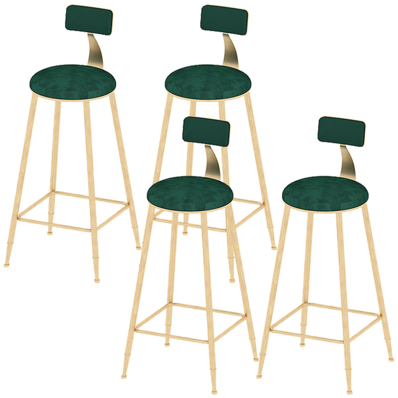 Industrial Counter and Bar Stool Armless Counter Height Stools for Bristol Gold Green 4 Piece Set Clearhalo 'Bar Furniture' 'Bar Stools' 'bar_stools' 'furn' 'furn_bar_stools' 'Furniture' 'Kitchen & Dining Furniture' 6961521