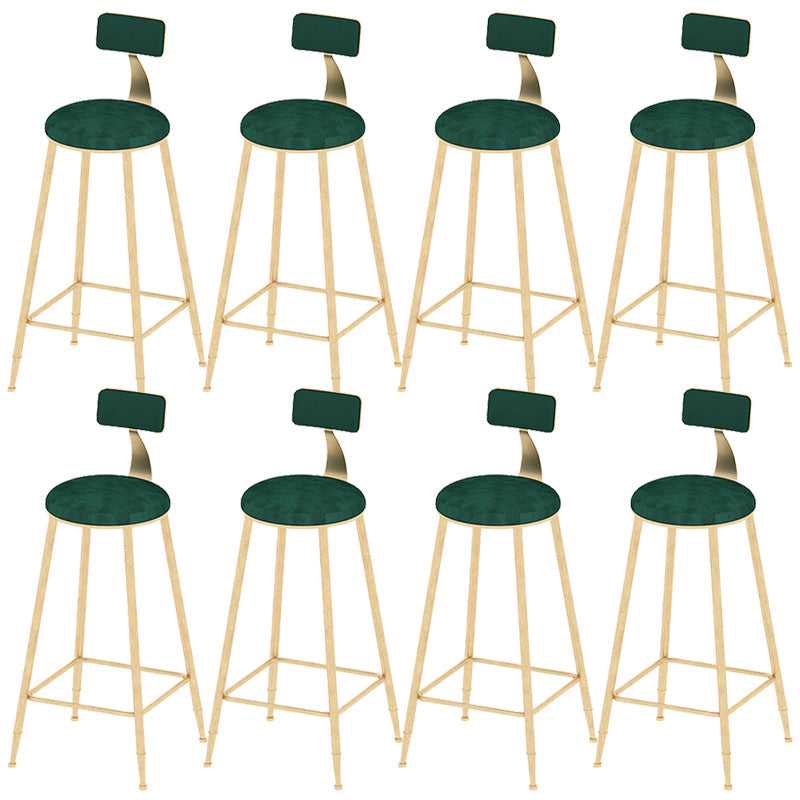 Industrial Counter and Bar Stool Armless Counter Height Stools for Bristol Gold Green 8 Piece Set Clearhalo 'Bar Furniture' 'Bar Stools' 'bar_stools' 'furn' 'furn_bar_stools' 'Furniture' 'Kitchen & Dining Furniture' 6961523