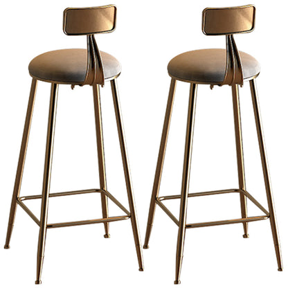 Industrial Counter and Bar Stool Armless Counter Height Stools for Bristol Gold Matte Grey 2 Piece Set Clearhalo 'Bar Furniture' 'Bar Stools' 'bar_stools' 'furn' 'furn_bar_stools' 'Furniture' 'Kitchen & Dining Furniture' 6961524