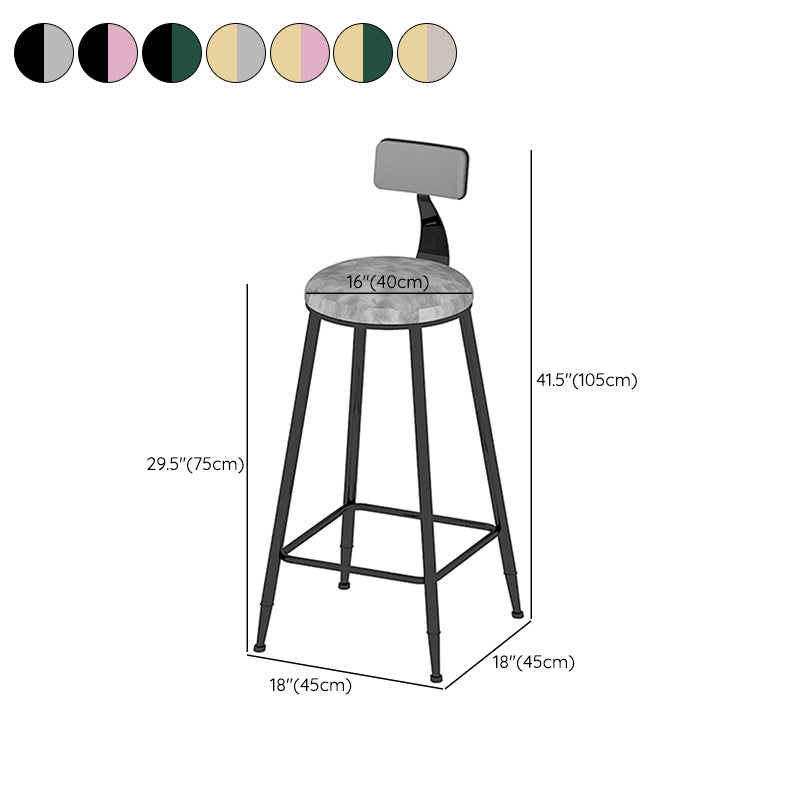 Industrial Counter and Bar Stool Armless Counter Height Stools for Bristol Clearhalo 'Bar Furniture' 'Bar Stools' 'bar_stools' 'furn' 'furn_bar_stools' 'Furniture' 'Kitchen & Dining Furniture' 6961528