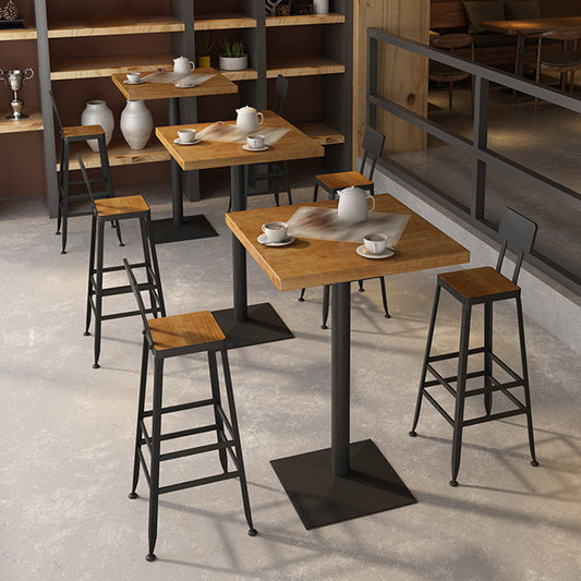 Contemporary Counter Height Stools Low Back Counter Chair for Restaurant