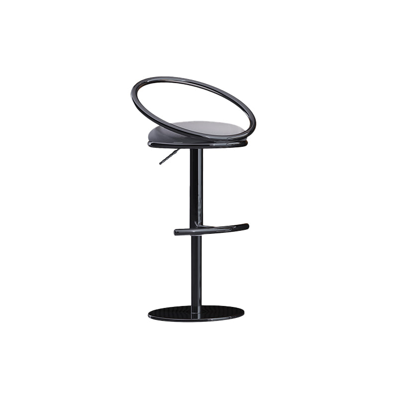 Industrial Style Adjustable Bar Stool Low Back Counter Bar Stool for Home Clearhalo 'Bar Furniture' 'Bar Stools' 'bar_stools' 'furn' 'furn_bar_stools' 'Furniture' 'Kitchen & Dining Furniture' 6961637