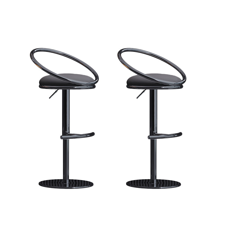 Tabouret de bar réglable de style industriel tabouret de comptoir arrière bas pour la maison