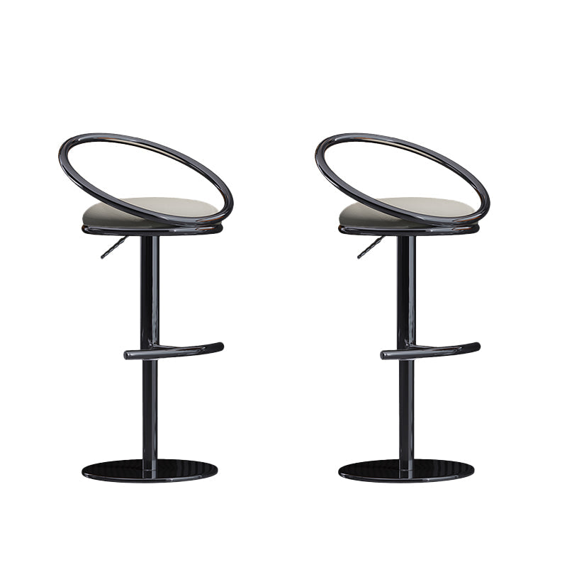 Tabouret de bar réglable de style industriel tabouret de comptoir arrière bas pour la maison