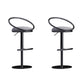 Industrial Style Adjustable Bar Stool Low Back Counter Bar Stool for Home Light Gray 2 Piece Set Clearhalo 'Bar Furniture' 'Bar Stools' 'bar_stools' 'furn' 'furn_bar_stools' 'Furniture' 'Kitchen & Dining Furniture' 6961645