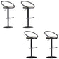 Industrial Style Adjustable Bar Stool Low Back Counter Bar Stool for Home Off-White 4 Piece Set Clearhalo 'Bar Furniture' 'Bar Stools' 'bar_stools' 'furn' 'furn_bar_stools' 'Furniture' 'Kitchen & Dining Furniture' 6961649
