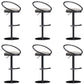 Industrial Style Adjustable Bar Stool Low Back Counter Bar Stool for Home Off-White 6 Piece Set Clearhalo 'Bar Furniture' 'Bar Stools' 'bar_stools' 'furn' 'furn_bar_stools' 'Furniture' 'Kitchen & Dining Furniture' 6961654
