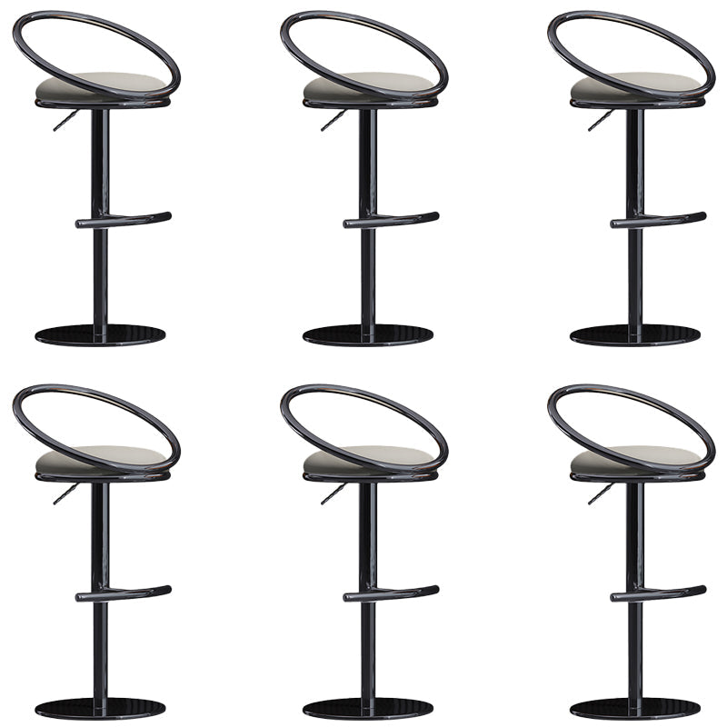 Tabouret de bar réglable de style industriel tabouret de comptoir arrière bas pour la maison