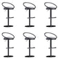 Industrial Style Adjustable Bar Stool Low Back Counter Bar Stool for Home Light Gray 6 Piece Set Clearhalo 'Bar Furniture' 'Bar Stools' 'bar_stools' 'furn' 'furn_bar_stools' 'Furniture' 'Kitchen & Dining Furniture' 6961655