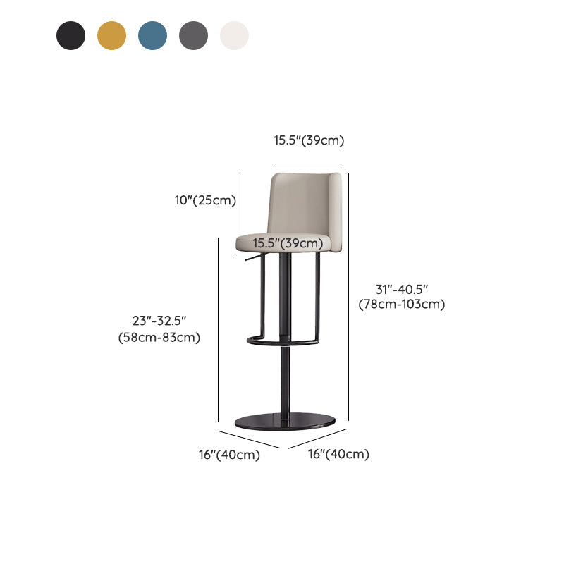 Taburete de barra de barra industrial Taburete de barra baja para la barra de la espalda para el hogar