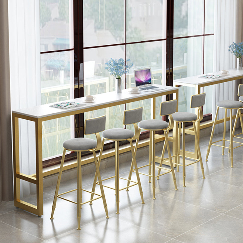 Sgabelli da bar in metallo bassa schiena sgabelli da bar a bracciale con poggiapiedi