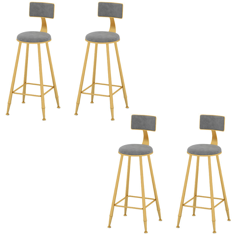 Sgabelli da bar in metallo bassa schiena sgabelli da bar a bracciale con poggiapiedi