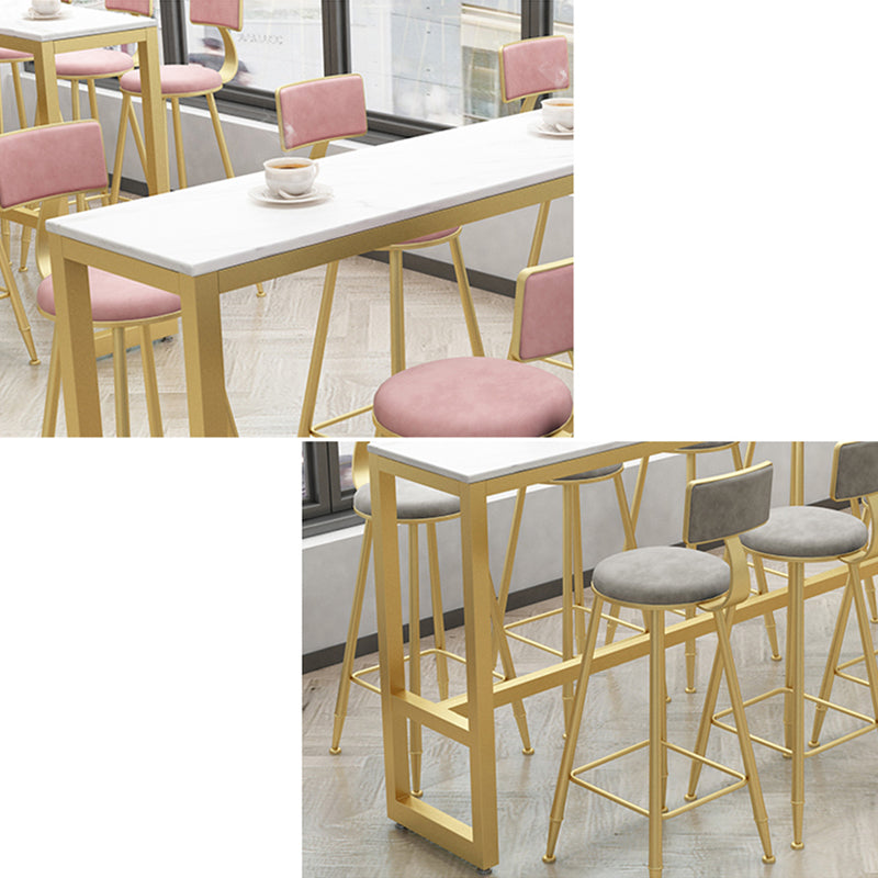 Sgabelli da bar in metallo bassa schiena sgabelli da bar a bracciale con poggiapiedi