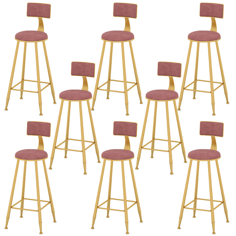 Sgabelli da bar in metallo bassa schiena sgabelli da bar a bracciale con poggiapiedi