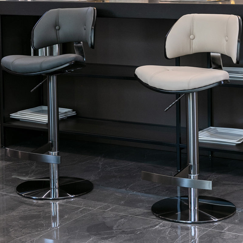 Sgabello da bar per bar con baia da barra rotable industriale per casa