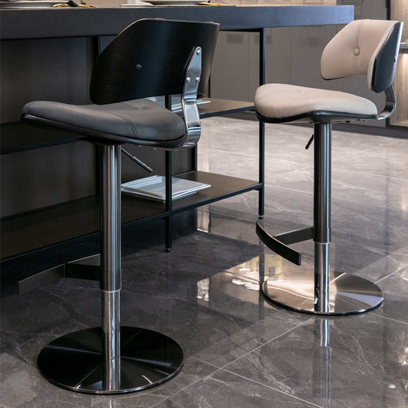 Sgabello da bar per bar con baia da barra rotable industriale per casa