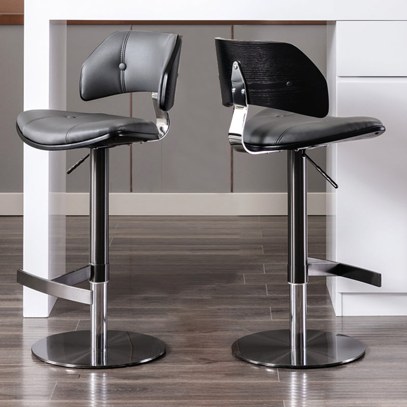 Sgabello da bar per bar con baia da barra rotable industriale per casa