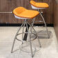 Hedendaagse stijl Faux Leather Bar Stool Low Back Teller Bar Stool voor thuis