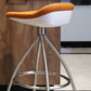 Hedendaagse stijl Faux Leather Bar Stool Low Back Teller Bar Stool voor thuis