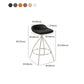 Hedendaagse stijl Faux Leather Bar Stool Low Back Teller Bar Stool voor thuis