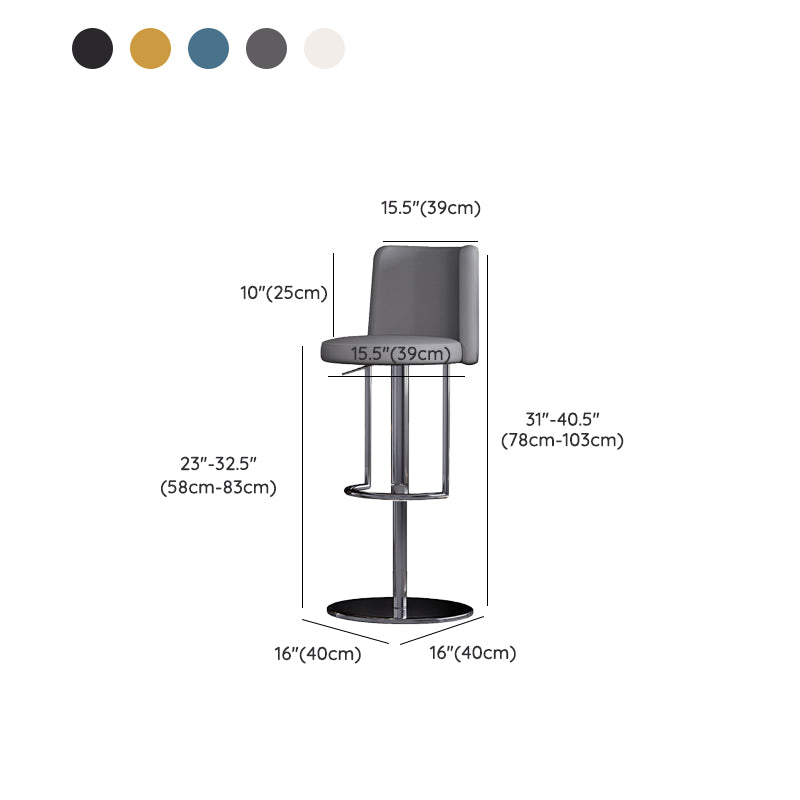 Industrielle verstellbare Barhocker Low Rücken Counter Bar Stool für Küche