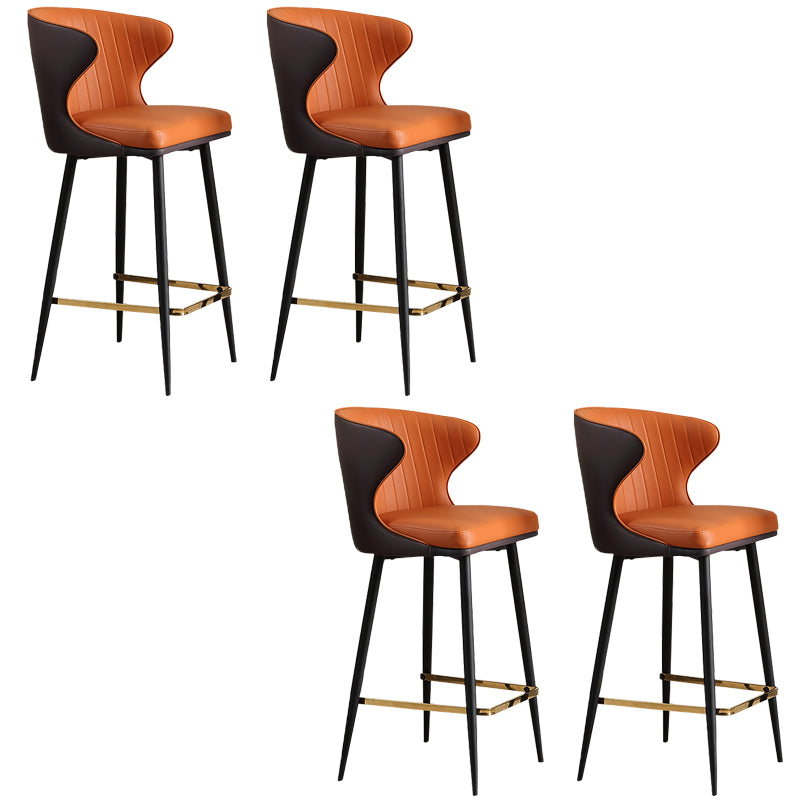 Sgabello da bar con barra bassa con sgabello da baiassa in fux in fux moderno per cucina