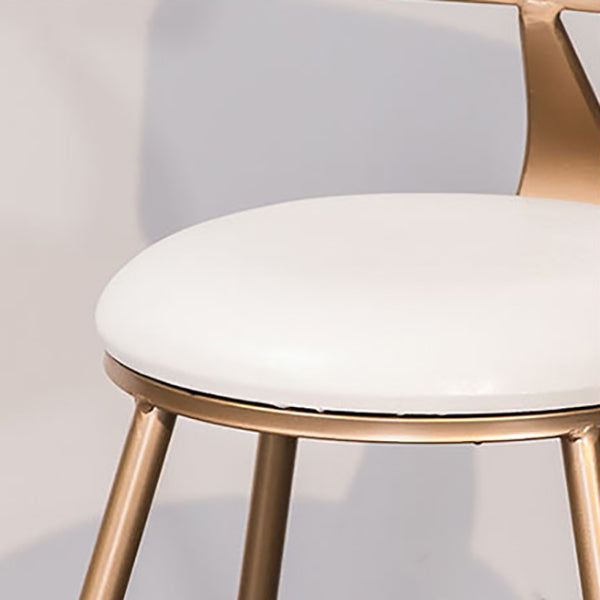 Faux Leather Dining Stools Low Back Bar Stools with Metal Base Clearhalo 'Bar Furniture' 'Bar Stools' 'bar_stools' 'furn' 'furn_bar_stools' 'Furniture' 'Kitchen & Dining Furniture' 6961962