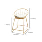 Faux Leather Dining Stools Low Back Bar Stools with Metal Base Clearhalo 'Bar Furniture' 'Bar Stools' 'bar_stools' 'furn' 'furn_bar_stools' 'Furniture' 'Kitchen & Dining Furniture' 6961994