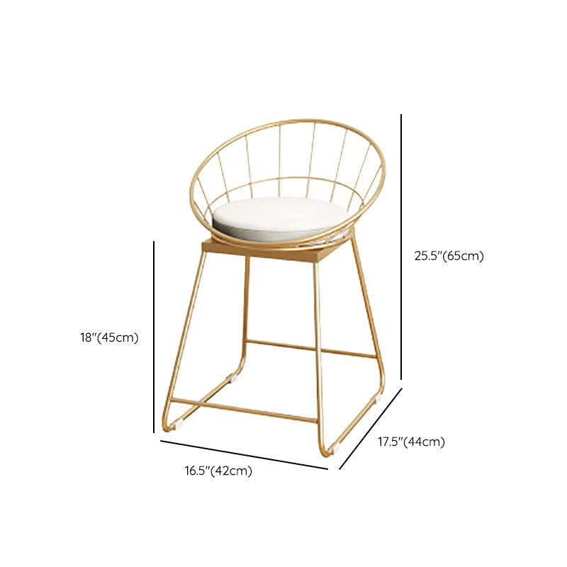 Faux Leather Dining Stools Low Back Bar Stools with Metal Base Clearhalo 'Bar Furniture' 'Bar Stools' 'bar_stools' 'furn' 'furn_bar_stools' 'Furniture' 'Kitchen & Dining Furniture' 6961994