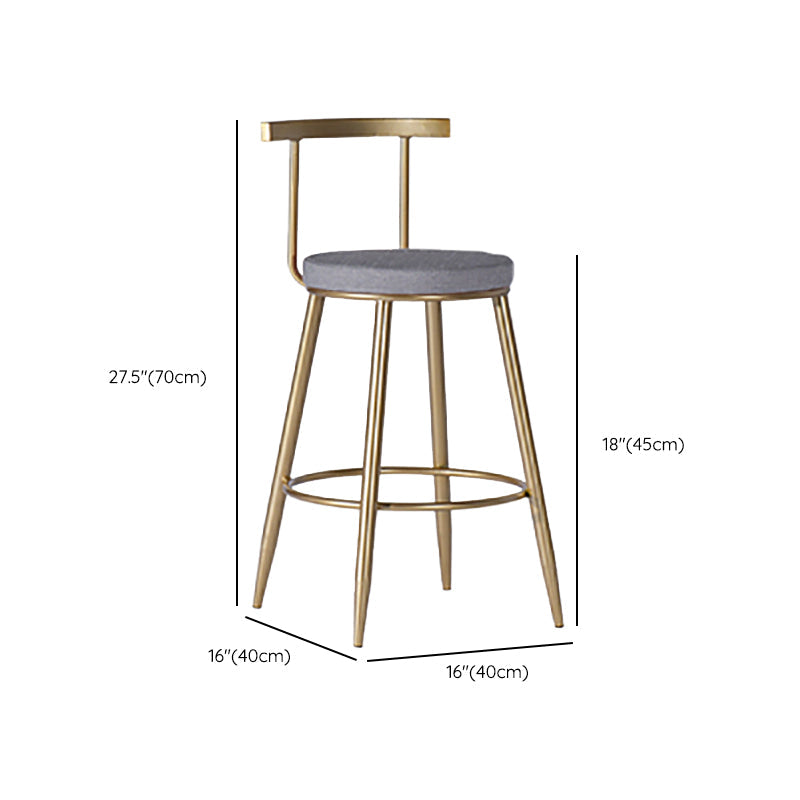 Faux Leather Dining Stools Low Back Bar Stools with Metal Base Clearhalo 'Bar Furniture' 'Bar Stools' 'bar_stools' 'furn' 'furn_bar_stools' 'Furniture' 'Kitchen & Dining Furniture' 6961995