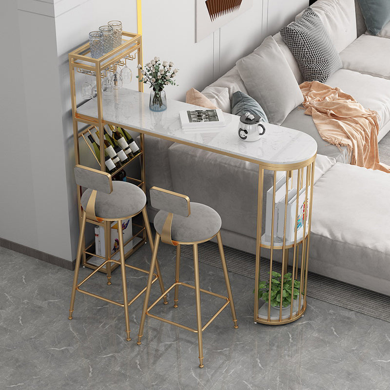 Glamouracher Esshocker Armless Barhocker mit Metallbasis