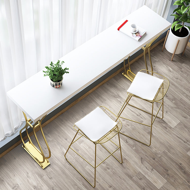 Sgabelli da pranzo in metallo sgabelli da bar scandinavo senza braccio con poggiapiedi