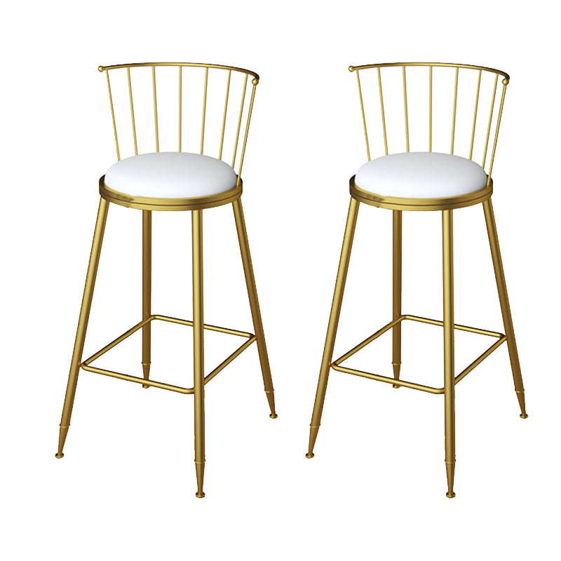 Sgabelli da pranzo in metallo sgabelli da bar scandinavo senza braccio con poggiapiedi