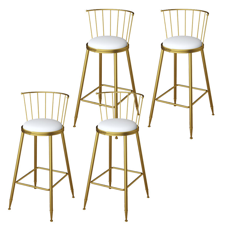 Sgabelli da pranzo in metallo sgabelli da bar scandinavo senza braccio con poggiapiedi