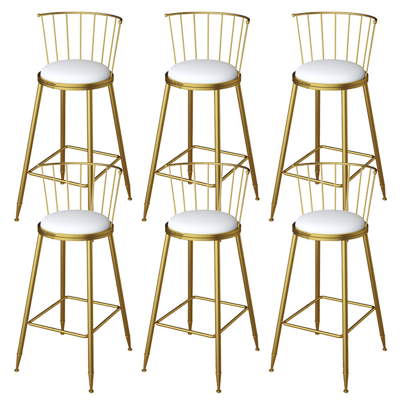 Sgabelli da pranzo in metallo sgabelli da bar scandinavo senza braccio con poggiapiedi