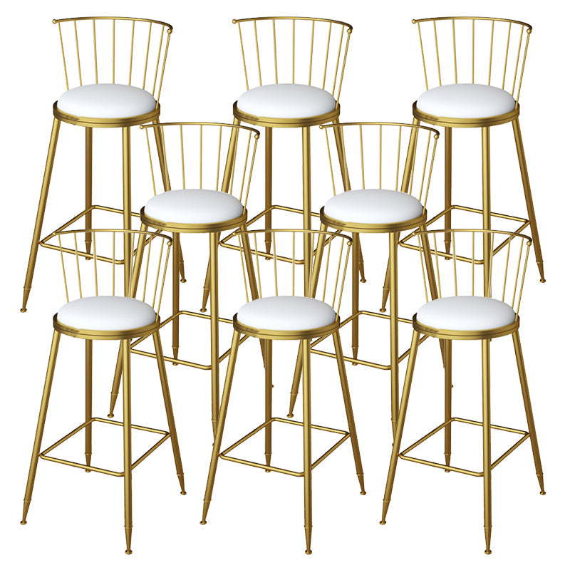 Sgabelli da pranzo in metallo sgabelli da bar scandinavo senza braccio con poggiapiedi