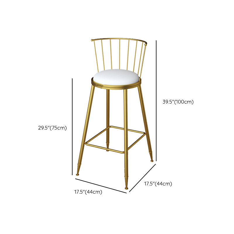 Sgabelli da pranzo in metallo sgabelli da bar scandinavo senza braccio con poggiapiedi