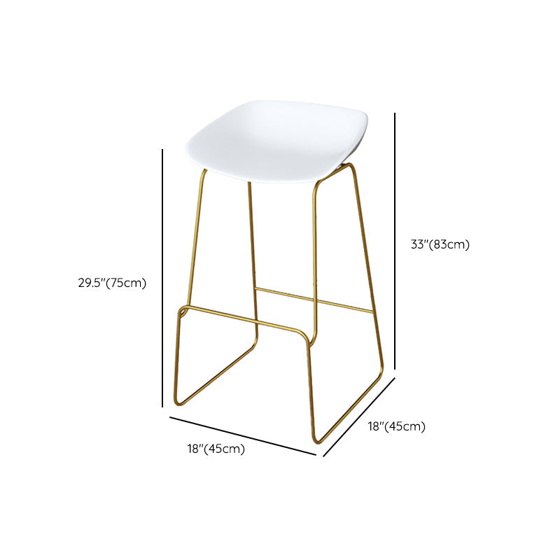 Sgabelli da pranzo in metallo sgabelli da bar scandinavo senza braccio con poggiapiedi