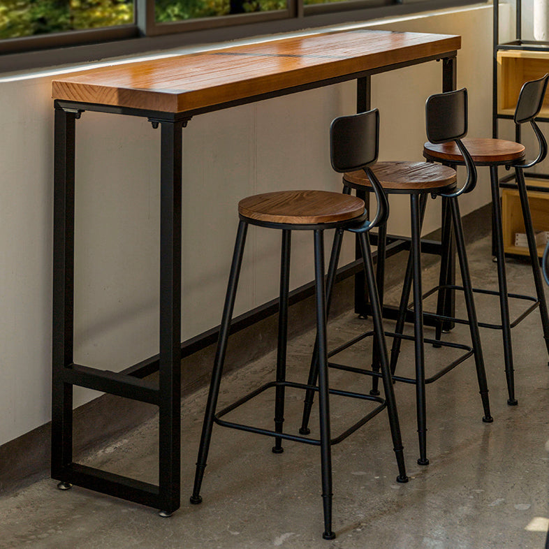 Metal Dining Stools Contemporary Armless Bar Stools with Footrest Clearhalo 'Bar Furniture' 'Bar Stools' 'bar_stools' 'furn' 'furn_bar_stools' 'Furniture' 'Kitchen & Dining Furniture' 6962076