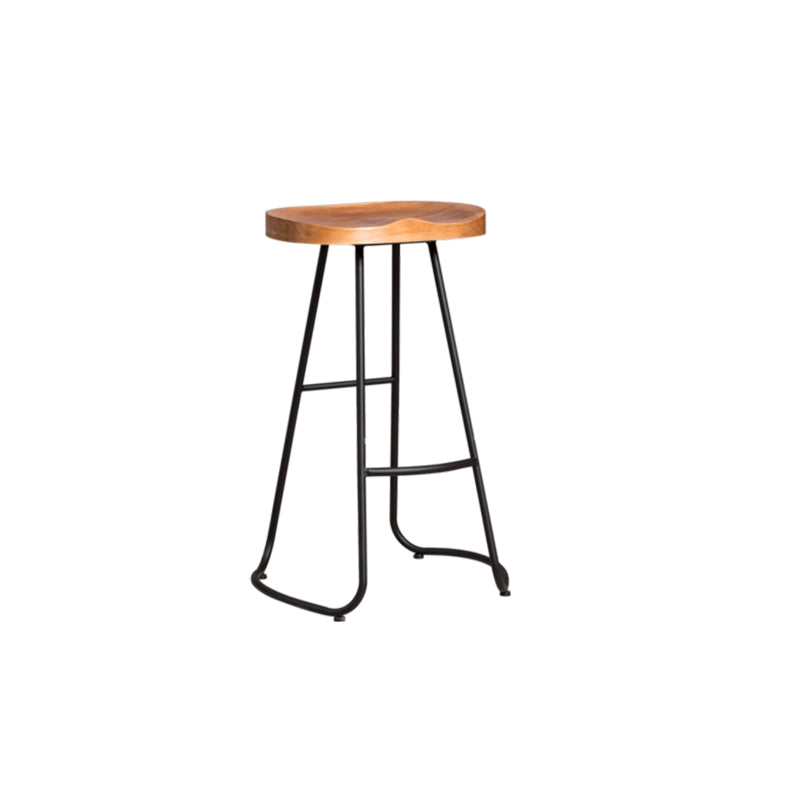 Metal Dining Stools Contemporary Armless Bar Stools with Footrest Clearhalo 'Bar Furniture' 'Bar Stools' 'bar_stools' 'furn' 'furn_bar_stools' 'Furniture' 'Kitchen & Dining Furniture' 6962078