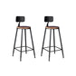 Metal Dining Stools Contemporary Armless Bar Stools with Footrest Wood With Back 2 Piece Set Clearhalo 'Bar Furniture' 'Bar Stools' 'bar_stools' 'furn' 'furn_bar_stools' 'Furniture' 'Kitchen & Dining Furniture' 6962079