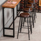 Metal Dining Stools Contemporary Armless Bar Stools with Footrest Clearhalo 'Bar Furniture' 'Bar Stools' 'bar_stools' 'furn' 'furn_bar_stools' 'Furniture' 'Kitchen & Dining Furniture' 6962086
