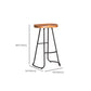 Metal Dining Stools Contemporary Armless Bar Stools with Footrest Clearhalo 'Bar Furniture' 'Bar Stools' 'bar_stools' 'furn' 'furn_bar_stools' 'Furniture' 'Kitchen & Dining Furniture' 6962093