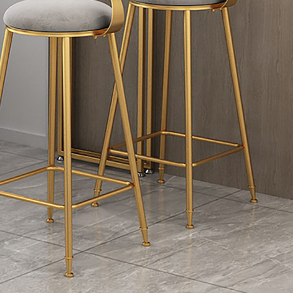Glam Dining Stools Armless Round Dining Stools with Metal Base Clearhalo 'Bar Furniture' 'Bar Stools' 'bar_stools' 'furn' 'furn_bar_stools' 'Furniture' 'Kitchen & Dining Furniture' 6962168