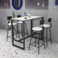 Glam Faux Leather Dining Stools Upholstered Bar Stools with Footrest Clearhalo 'Bar Furniture' 'Bar Stools' 'bar_stools' 'furn' 'furn_bar_stools' 'Furniture' 'Kitchen & Dining Furniture' 6962183