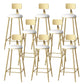 Glam Faux Leather Dining Stools Upholstered Bar Stools with Footrest White 8 Piece Set Clearhalo 'Bar Furniture' 'Bar Stools' 'bar_stools' 'furn' 'furn_bar_stools' 'Furniture' 'Kitchen & Dining Furniture' 6962185