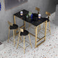 Glam Faux Leather Dining Stools Upholstered Bar Stools with Footrest Clearhalo 'Bar Furniture' 'Bar Stools' 'bar_stools' 'furn' 'furn_bar_stools' 'Furniture' 'Kitchen & Dining Furniture' 6962196