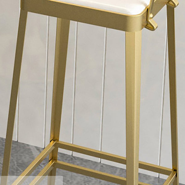 Industrial Low Back Barstools Square Bar Stools with Metal Base Clearhalo 'Bar Furniture' 'Bar Stools' 'bar_stools' 'furn' 'furn_bar_stools' 'Furniture' 'Kitchen & Dining Furniture' 6962270